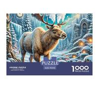 Moose 1000 Piece Jigsaw Puzzle For Adults Family Challenge Toys Stress Relief Puzzle Exercise The Memory of The Brain for Adults And Kids, Age 12 Years Up 70x50cm/1000pcs