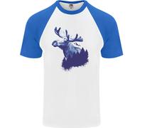 Moose Forest Ecology Environment Uomo S/S Baseball T-Shirt