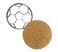 Moose Goods Formina per biscotti a forma di palla da calcio, 7,6 cm, per biscotti sportivi e stampini, per biscotti fai da te