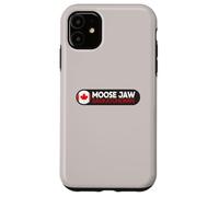 Moose Jaw Logo Emblema - Moose Jaw Saskatchewan Canada Custodia per iPhone 11