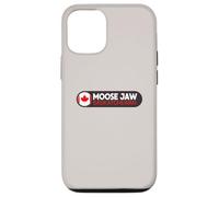 Moose Jaw Logo Emblema - Moose Jaw Saskatchewan Canada Custodia per iPhone 12/12 Pro