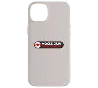 Moose Jaw Logo Emblema - Moose Jaw Saskatchewan Canada Custodia per iPhone 14 Plus