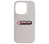 Moose Jaw Logo Emblema - Moose Jaw Saskatchewan Canada Custodia per iPhone 14 Pro