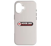 Moose Jaw Logo Emblema - Moose Jaw Saskatchewan Canada Custodia per iPhone 16