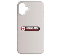 Moose Jaw Logo Emblema - Moose Jaw Saskatchewan Canada Custodia per iPhone 16 Plus