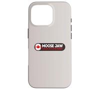 Moose Jaw Logo Emblema - Moose Jaw Saskatchewan Canada Custodia per iPhone 16 Pro