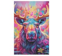 Moose Jigsaw Puzzle 1000 Pezzi Per Adulti Gioco Jigsaw Toys Adolescenti Puzzles Gifts Decorazione Murale 78×53cm