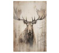 Moose Jigsaw Puzzle 1000 Pezzi Per Adulti Gioco Jigsaw Toys Adolescenti Puzzles Gifts Decorazione Murale 78×53cm