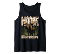 Moose LA MAESTÀ NORDICA Corona Testa delle foreste Settentrionali Canotta