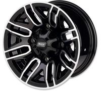 Moose Racing 112X Ruote 14X7 4/136 4+3 Lavorate Con Fronte Nero