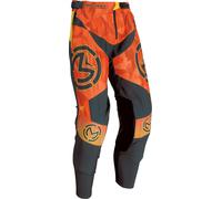 Moose Racing Sahara 2022 Pantaloni Motocross, nero-arancione, taglia 34 per maschi