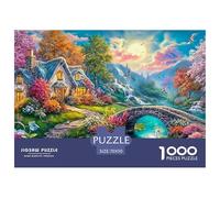 Moose SunsetPhenomenal 1000-Piece Jigsaw Puzzles for Adults The Definitive Encounter with Impossible, Hard, Difficult Challenging Puzzle Games - This Is The Crowning Gift Jigsaw Puzzles for Adults An