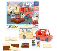 Moose Toys Bluey Heeler Camper Tile Town Set Magnetico 13 Pezzi