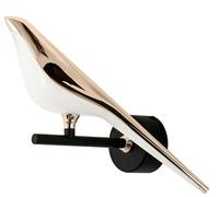 Moosee Bird lampada da parete 1x9 W bianco-nero-oro MSE010100292
