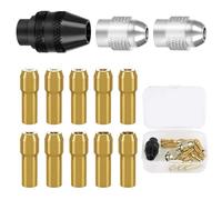 Mooshy 13 Pezzi Mandrino per Dremel, Cambio Rapido da 0,8 mm a 3,2 mm Set Mandrino Trapano Set di Mandrini per Trapano Dremel 4485, 4486 di Mandrino Autoserrante per Accessori Utensili Rotanti