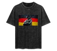 Mootaa Men's Women's Washed Vintage T Shirt Rainbow Six Siege Unisex Antique Wash T-Shirts Black XXL
