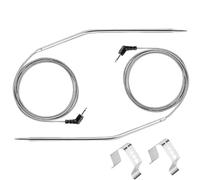 MOOTVGOO Confezione da 2 sonde di ricambio per termometro per carne, in acciaio inox, per Thermopro TP04, TP06, TP06S, TP07, TP07S, TP08, TP08S, TP09, TP09B, TP10, TP16, 2,5 mm