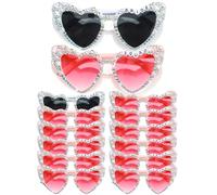 Mootycapa 12 occhiali da sole per addio al nubilato, per damigelle d'onore, occhiali da sole da sposa, bomboniere per feste di nozze (Bride Squad)