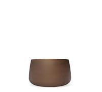 Moovere vaso rotondo bronze grande 59 x 39 cm, fioriera per esterno e interno, terrazza, giardino e zona piscina - Camelia 60