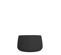 Moovere vaso rotondo nero grande 79 x 46,5 cm, fioriera per esterno e interno, giardino, terrazza e piscina - Camelia 80