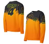 Mooving Merch Lando Norris 4 Formula Racing Team, felpa unisex, Papaya/Fantasma, M