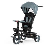 moovkee. Triciclo per bambini con asta di spinta a partire da 1 anno con sedile a 360 gradi - Blu Multifunzionale girante con 4 opzioni configurabili - Sicurezza per il vostro bambino grazie alla