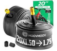 MOOVMOOV Camera d’Aria 20 Pollici - Per Copertoni 20x1.50, 20x1.60, 20x1.70, 20x1.75 compatibili ETRTO 40-406 ; 44-406 ; 47-406 ; 50-406 e Altri - Valvola Schrader - Confezione da 2