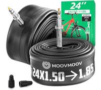 MOOVMOOV Camera d’Aria 24 Pollici - Valvola Presta - Compatibile con 24x1.50, 24x1.60, 24x1.75, 24x1.80, 24x1.85 - ETRTO 40-507, 44-507, 47-507, 50-507 - Per Copertoni Bici - Confezione da 2