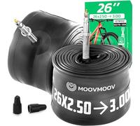MOOVMOOV Camera d’Aria 26 Pollici (Valvola Presta) - Compatibile con Copertoni 26x2.50, 26x2.60, 26x2.75, 26x2.80, 26x3.0 (ETRTO 60-559 a 76-559) - Confezione da 2 - Per MTB, E-bike e Altro