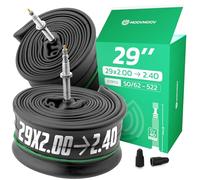MOOVMOOV Camera d’Aria 29 Pollici - Per Copertoni MTB e Bici 29x2.0, 29x2.10, 29x2.125, 29x2.15, 29x2.20, 29x2.25, 29x2.30, 29x2.35, 29x2.40 - ETRTO da 48 a 64-622 - Valvola Presta - Confezione da 2