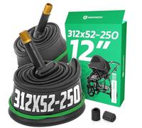 MOOVMOOV Camera d’Aria 312x52-250 - Confezione da 2 - Per Ruota 12,5" Passeggino e Bicicletta Bambino - Valvola Schrader - Gomma Butile Alta Resistenza