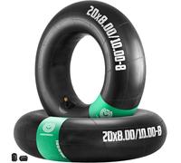 MoovMoov Camera d’Aria per pneumatici 20x8.00-8, 20x8.50-8 e 20x10.00-8 - Per trattorino tagliaerba, trattore rasaerba, buggy e quad - Confezione da 2