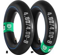 MOOVMOOV Camera d'aria 4.80/4.00-8 con Valvola Diritta TR13 (x2) - Per Carrelli, Carriole, Rimorchi da Giardino, Trattorini Tosaerba e Altro - Per Pneumatici 4.80/4.00-8/4.00-8/4.80-8