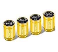 MOOWI 4 Pezzi Tappini gomme Auto per Volvo XC60 S90 XC90 XC40 V90, Tappi Auto Gomme Cappuccio Valvola a Prova di Perdita, Tappi Parapolvere Pneumatici Auto