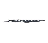 MOOWI Adesivo per Auto in Metallo 3D per Kia Stinger GT, Decalcomanie Cromato Autoadesivo Emblema Logo Lettere del Bagagliaio Auto, Adesivi Decorazione, Black