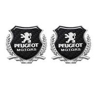 MOOWI Adesivo per Auto in Metallo 3D per Peugeot 206 307 308 3008 207 208 407 508 2008 5008 107 106 205, Decalcomanie Cromato Autoadesivo Emblema Logo Lettere del Bagagliaio Auto, Adesivi Decorazione