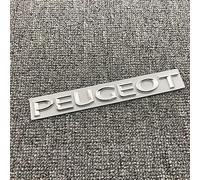 MOOWI Adesivo per Auto in Metallo 3D per Peugeot, Decalcomanie Cromato Autoadesivo Emblema Logo Lettere del Bagagliaio Auto, Adesivi Decorazione,Peugeot