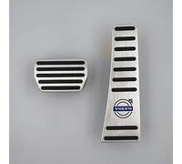MOOWI Pedali Auto Copripedale per Volvo V60 2019 2020 2021 2022 2023, Antiscivolo Sportivo in Lega di Alluminio copripedaliera Kit Performance Copripedali Pedali Acceleratore,At-B