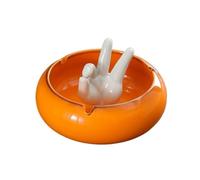 MOOWI Posacenere Posacenere in Ceramica Arancione dalla Forma strana for la scrivania del Soggiorno dell'hotel Posacenere per Sigarette