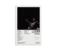 MOOWI Poster Travis con copertina di album di Scott Utopia, poster per camera da letto, decorazione artistica da parete, 20 x 30 cm