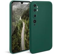 Moozy Cover in Silicone per Xiaomi Mi Note 10 / Mi Note 10 Pro Minimalist Series antiurto, Custodia per Cellulare Finitura Opaca, Sottile e Morbida in TPU Case Cover Protettiva, Verde Notte