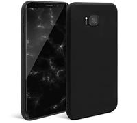 Moozy Minimalist Series, Cover in Silicone per Samsung S8, Nero - Finitura Opaca, Custodia Sottile e Morbida in TPU