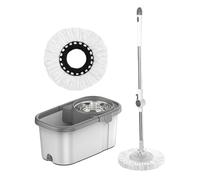 Mop Bucket Set - Bucket & Mop Set | MOP Sping per la CLIMINAZIONE dei Pavimenti | Mop - E Secchio con 2 Testine Di Ricambio | Cape Di Pulizia Del Pavimento Gioco Per La Cucina, Il Bagno E Il Soggiorno