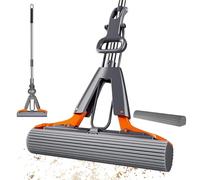 MOP di spugna auto -sequestro - strumento di pulizia della testa sostituibile, spugna duratura assorbente | Maglia da bagno per casa, cucina, soggiorno, garage, camera da letto, spazi commerciali, pav