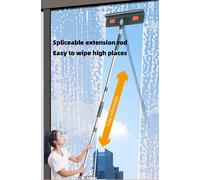 Mop in Silicone per Pulizia Casa e Finestre Scopa con Raschietto in Silicone