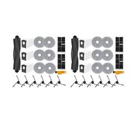 mop pads, Set da 2, compatibile con Dreame X40 Ultra / X40 Pro / S30 Pro Ultra, spazzola laterale principale, filtri HEPA, panno for mocio, sacchetti for la polvere,for cleaner accessory