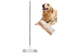 MOP piatta - Rimozione di rimozione della polvere secca bagnata | Mop a testa piatta riutilizzabile con manico lungo | per casa, appartamento, ufficio, dormitorio, legno duro, laminato, piastrelle,