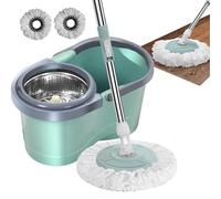 Mop rotante, Mop rotativo per Pavimento con centrifuga, Mop Pulizia EConomia Lavoro, Mop Spinatura Automatica per Pulizia Domestica