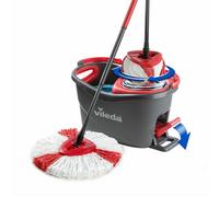Mop with Bucket Vileda mop en steel Supermocio 3Action Bianco Rosso Microfibr