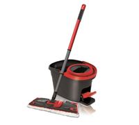 Mop with Bucket Vileda Ultramax Nero Rosso Plastica Fibra